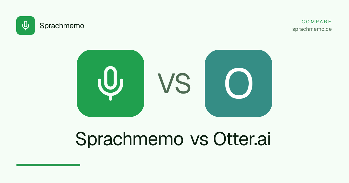 Sprachmemo vs Otter.ai